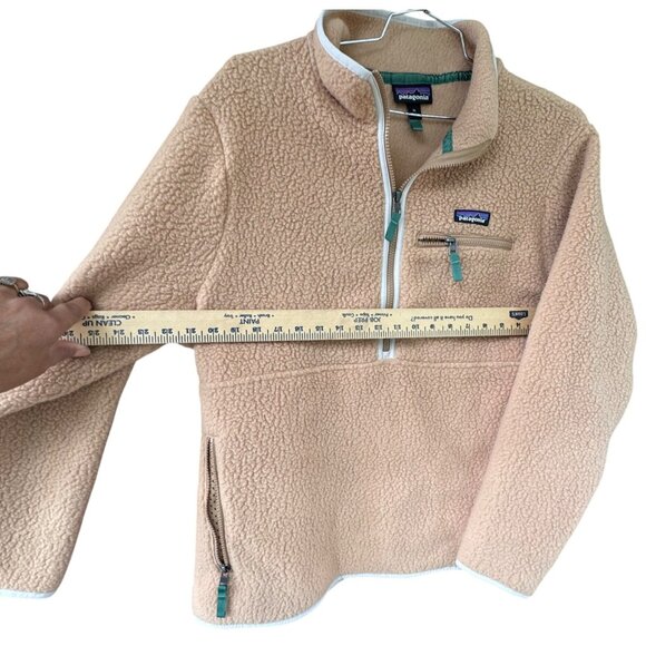 Patagonia Women's Size XL Retro Pile 1/4-Zip Tan Camel Pullover Fleece Jacket - Picture 10 of 10